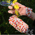 NMSAFETY crianças floral algodão costura luvas de trabalho de jardinagem